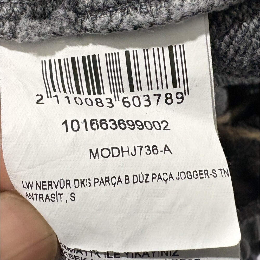 Beymen Club Gray Mens Jogger Sweatpants Cotton Grunge Drawstring Casual Gym Sz S - Picture 6 of 11